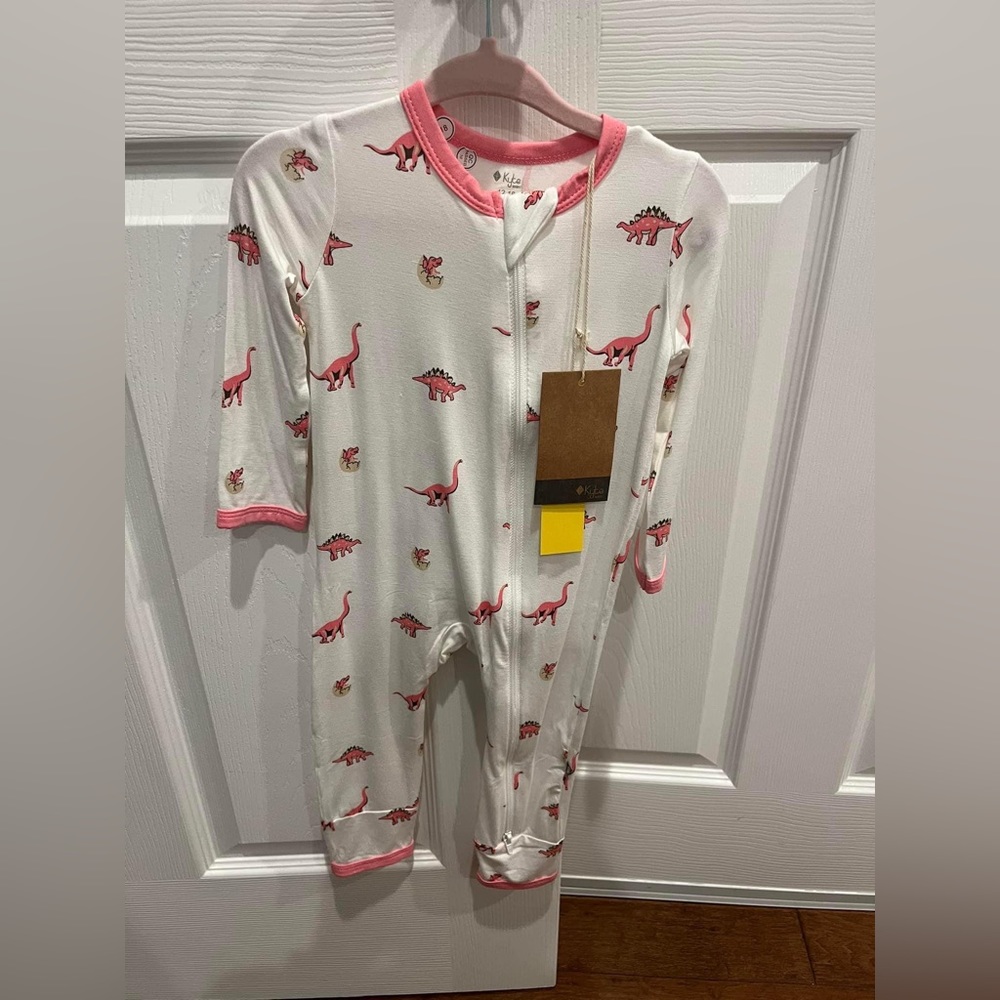 Kyte baby rose jurassic zip romper